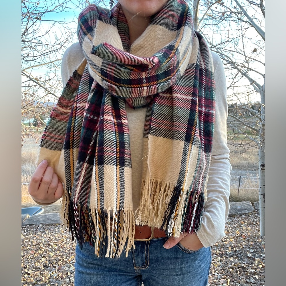 Large Scotch Plaid Scarf